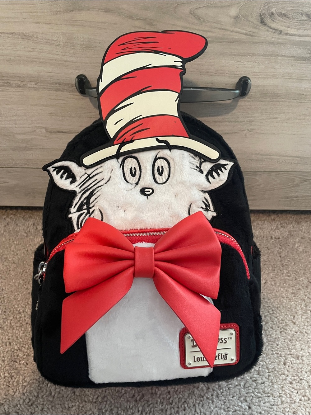 NWT Loungefly Cat in the Hat cosplay mini backpack